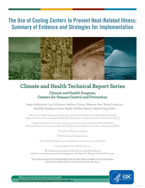 The Use of Cooling Centers to Prevent Heat-Related Illness: Summary of Evidence and Strategies for Implementation