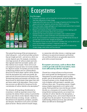 USGCRP Global Climate Change Impacts in the US - Ecosystems