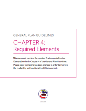 California's General Plan Guidelines - Environmental Justice Element