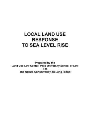 Local Land Use Response to Sea Level Rise