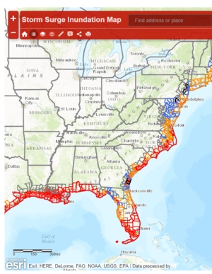 Coastal Storm Surge Scenarios for Water Utilities