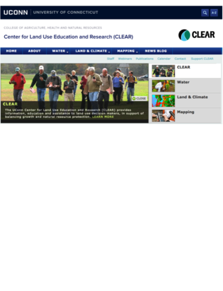 University of Connecticut: Center for Land Use Education and Research (CLEAR)